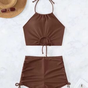 Bikini short marrón