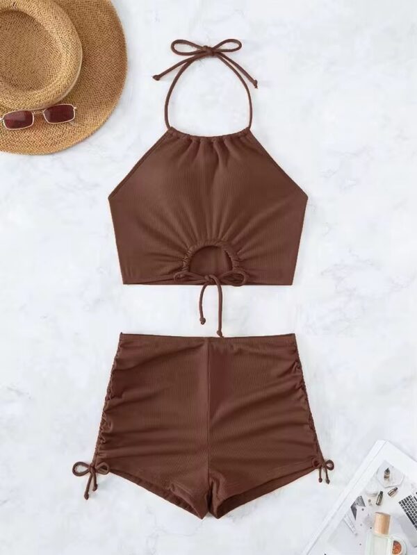 Bikini short marrón