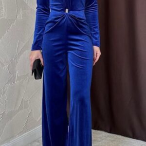 Mono terciopelo azul